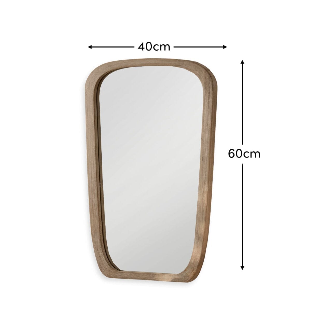 Outlet - Farleigh Small Whitewash Wooden Mirror