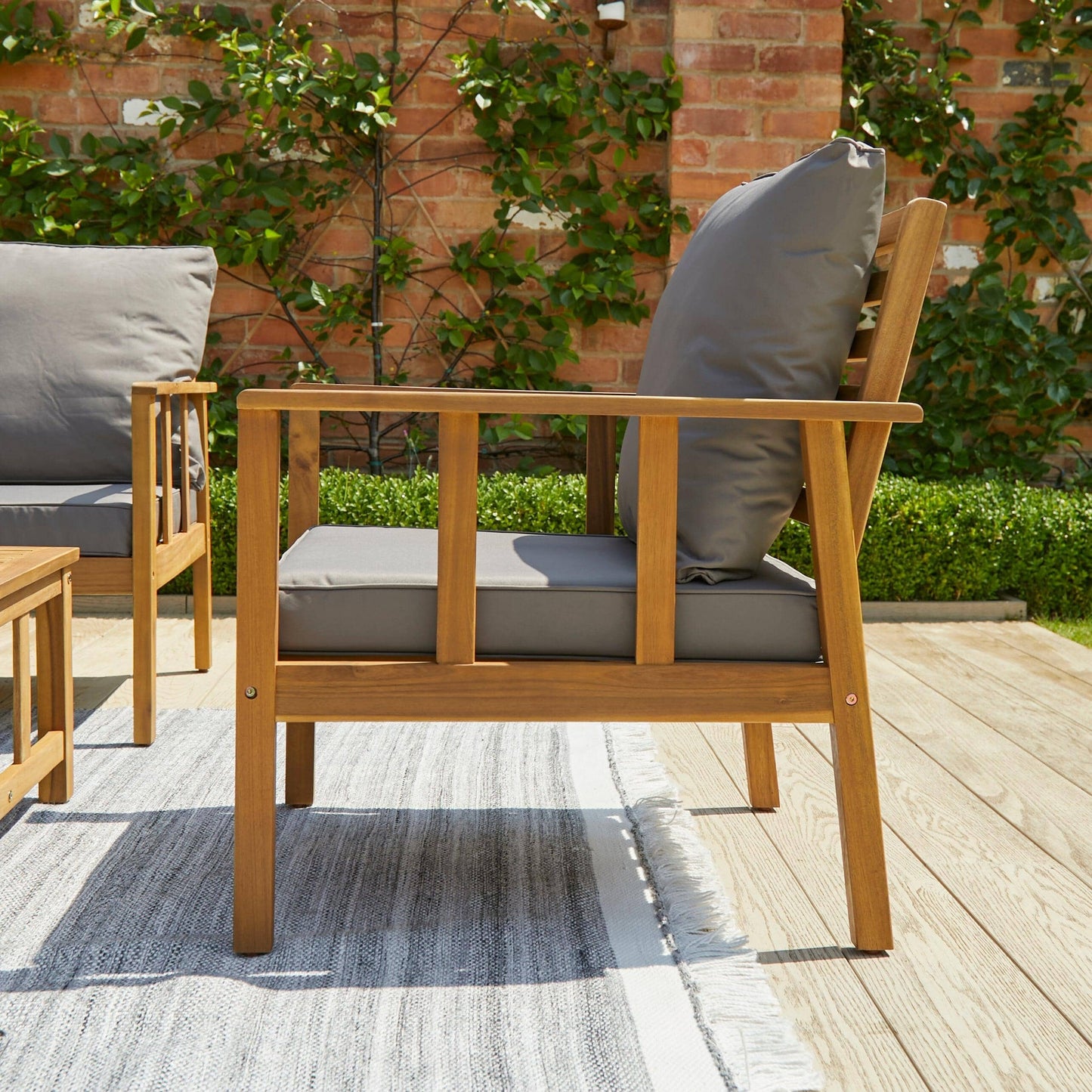 Harrelson Conversation Set Cushion Covers - Pebble Grey