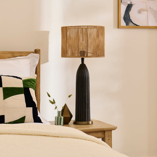 Stedham 52cm Metal Table Lamp Base - Black & Gold