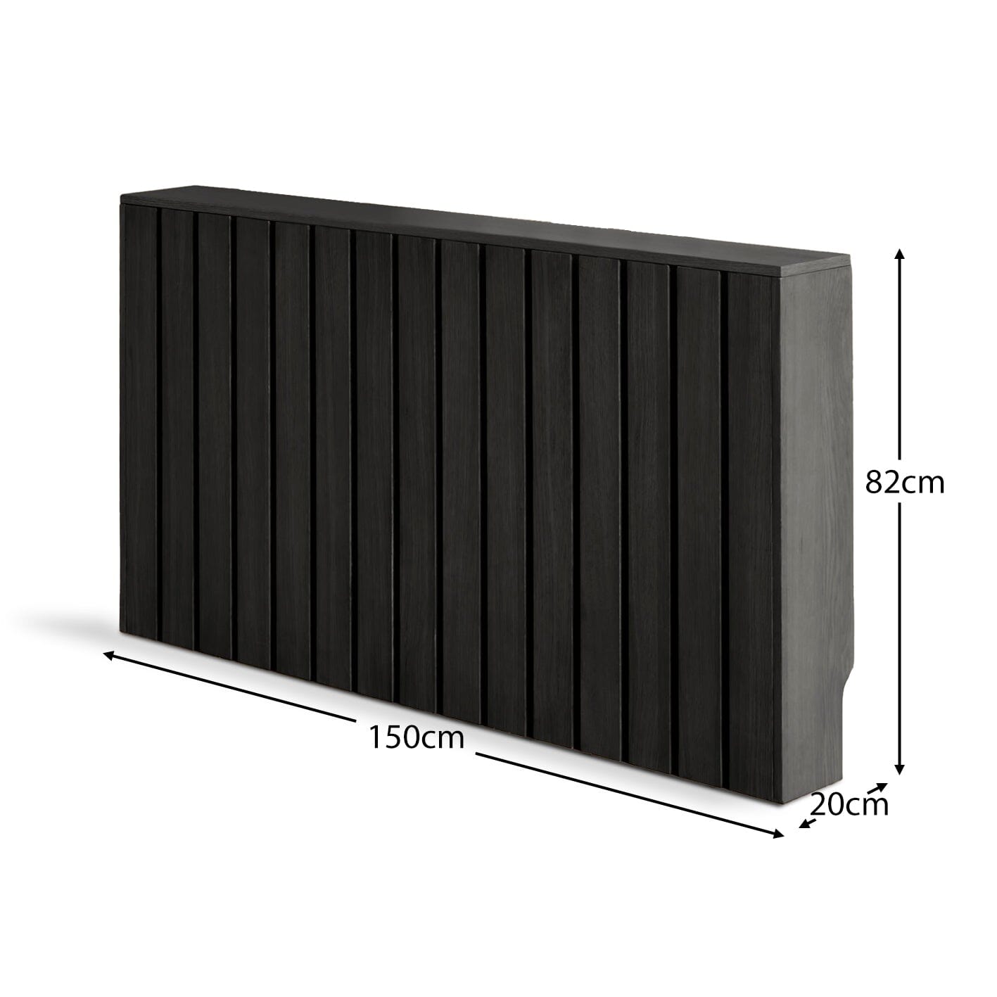 Outlet - Willow Large Radiator Cover - Black Oak