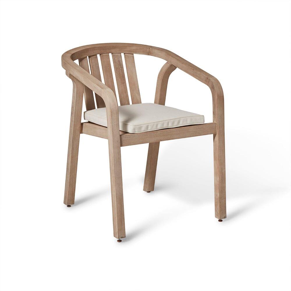 Saffron 6 Seater Extending Wooden Garden Dining Set with Shiro Chairs