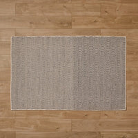 Outlet - Alverton Clay & Black Geometric Wool with Cotton Rug - 160 x 230cm