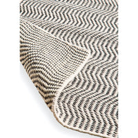 Outlet - Alverton Clay & Black Geometric Wool with Cotton Rug - 160 x 230cm