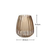 Outlet - Veneto 21cm Glass Vase - Champagne