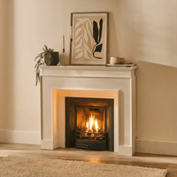 Ember 110cm Fireplace Surround - Snow White