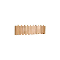 Outlet - Lowell Whitewash Oak Folding Coat Rack