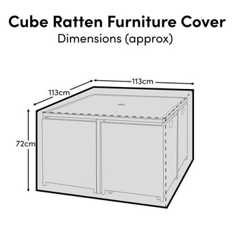 compare product Cube 8 Furniture Cover - 113x113x72cm