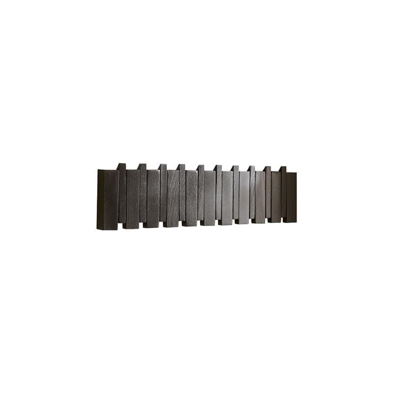Outlet - Lowell Wooden Folding Coat Rack - Black Oak