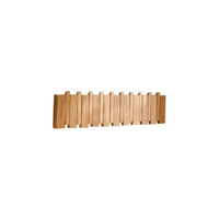 Outlet - Lowell Folding Coat Rack - Pale Oak