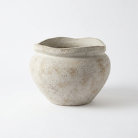 Tomar Fiber Cement 29.5cm Wide Planter - Rustic White