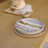 Amelia Pale Oak Wood Dining Table - Extendable - Black Legs