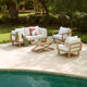 Akira 5 Seater Wooden Garden Set with Coffee Table
