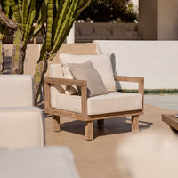 Akira 5 Seater Wooden Garden Set with 2 Akira Side Tables