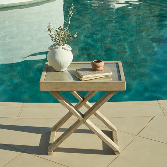 Akira Glass Garden Side Table