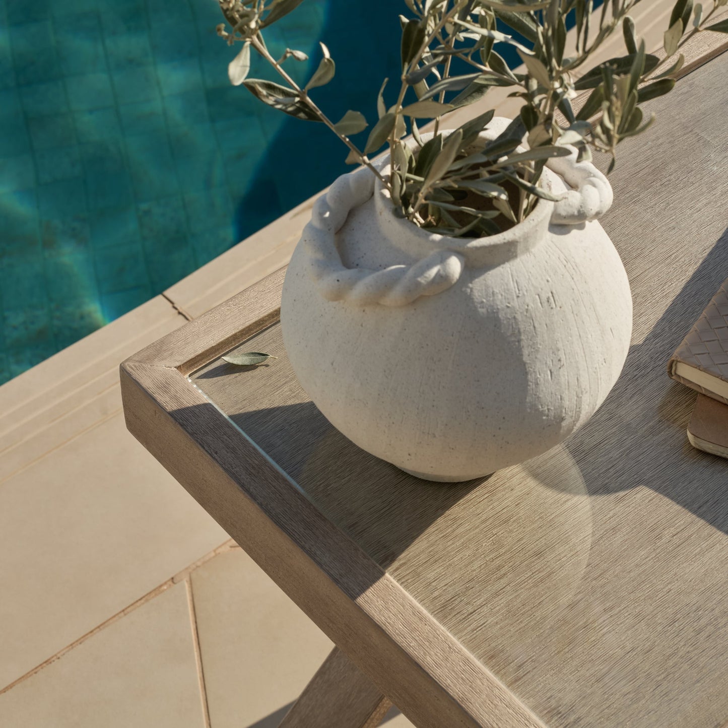 Akira Glass Garden Side Table