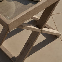 Akira Glass Garden Side Table