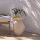 Alder Concrete Garden Side Table - Sand