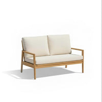 Alora Wooden Garden Conversation Set - White Acacia
