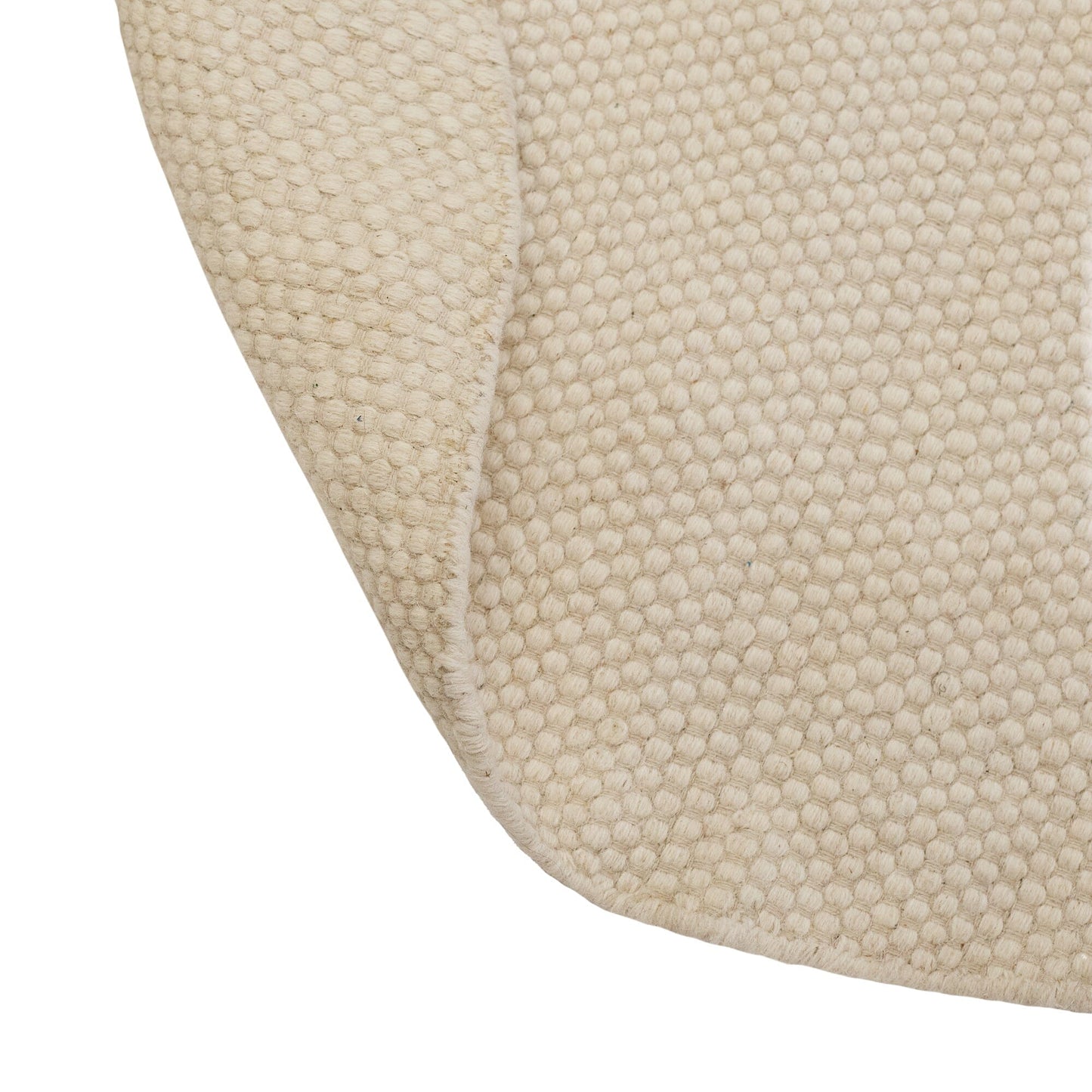 Outlet - Atcham Clay/ Natural Round Rug  Wool with Cotton  - 200cm