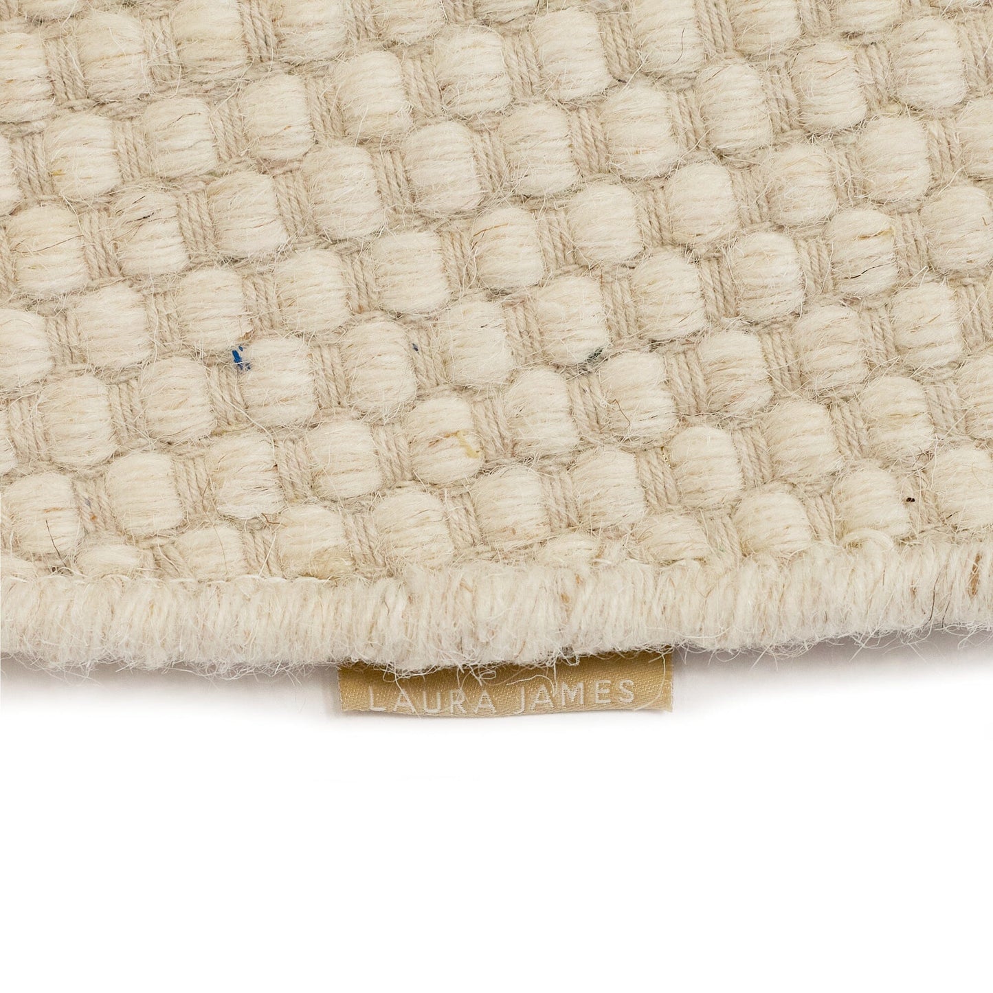 Outlet - Atcham Clay/ Natural Round Rug  Wool with Cotton  - 200cm