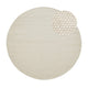 Outlet - Atcham Clay/ Natural Round Rug  Wool with Cotton  - 200cm