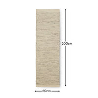 Outlet - Atcham Clay Marl Runner Rug - 200x60cm