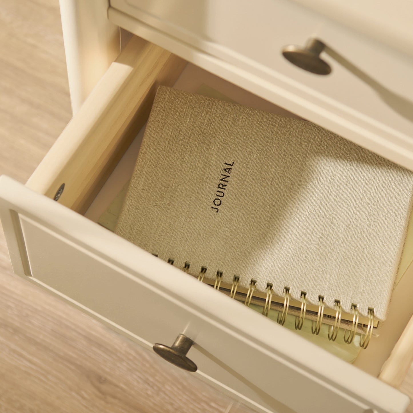 Outlet - Aubrey 2 Drawer Bedside Table - Driftwood