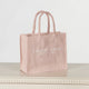 Jute Bag - Blush Pink