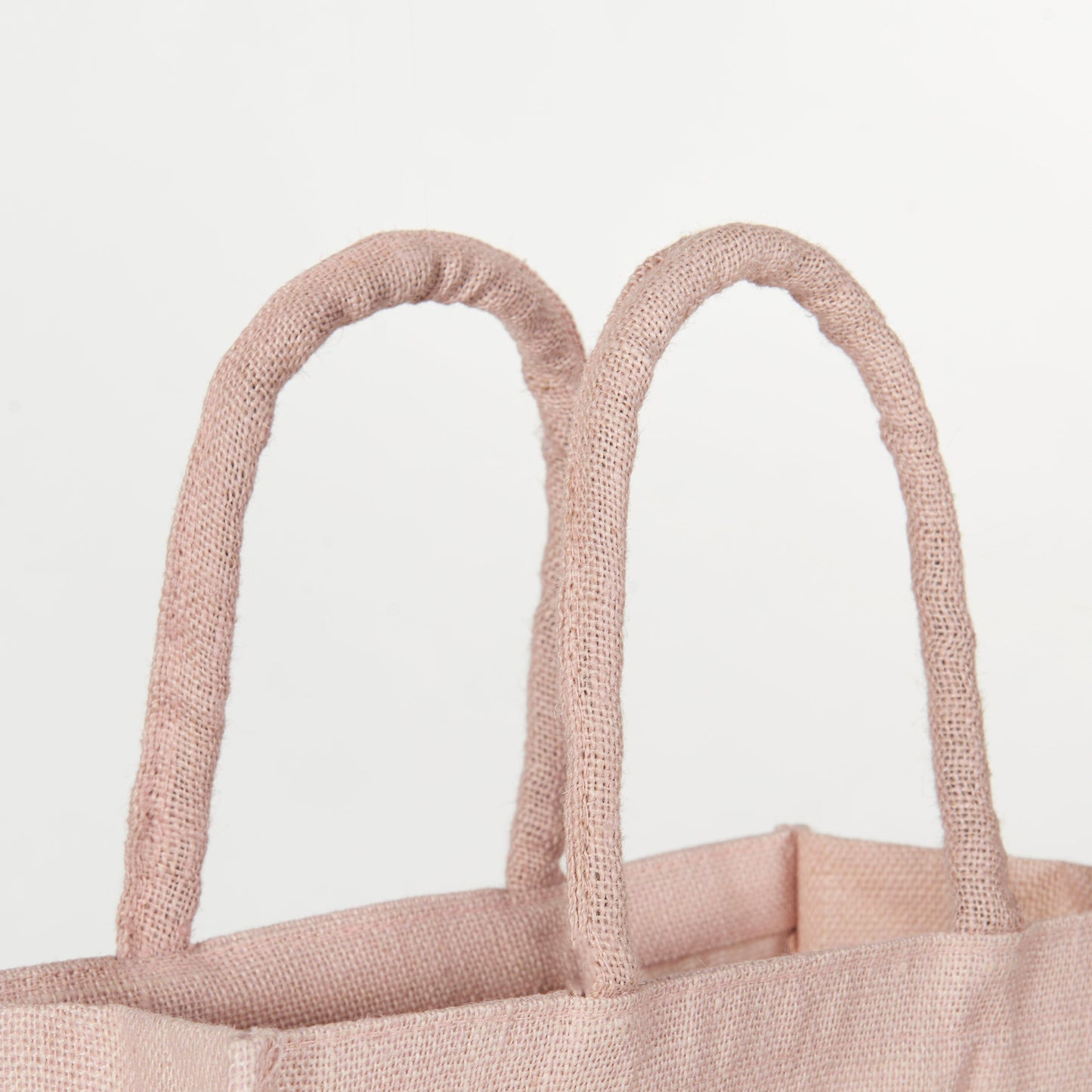 Jute Bag - Blush Pink