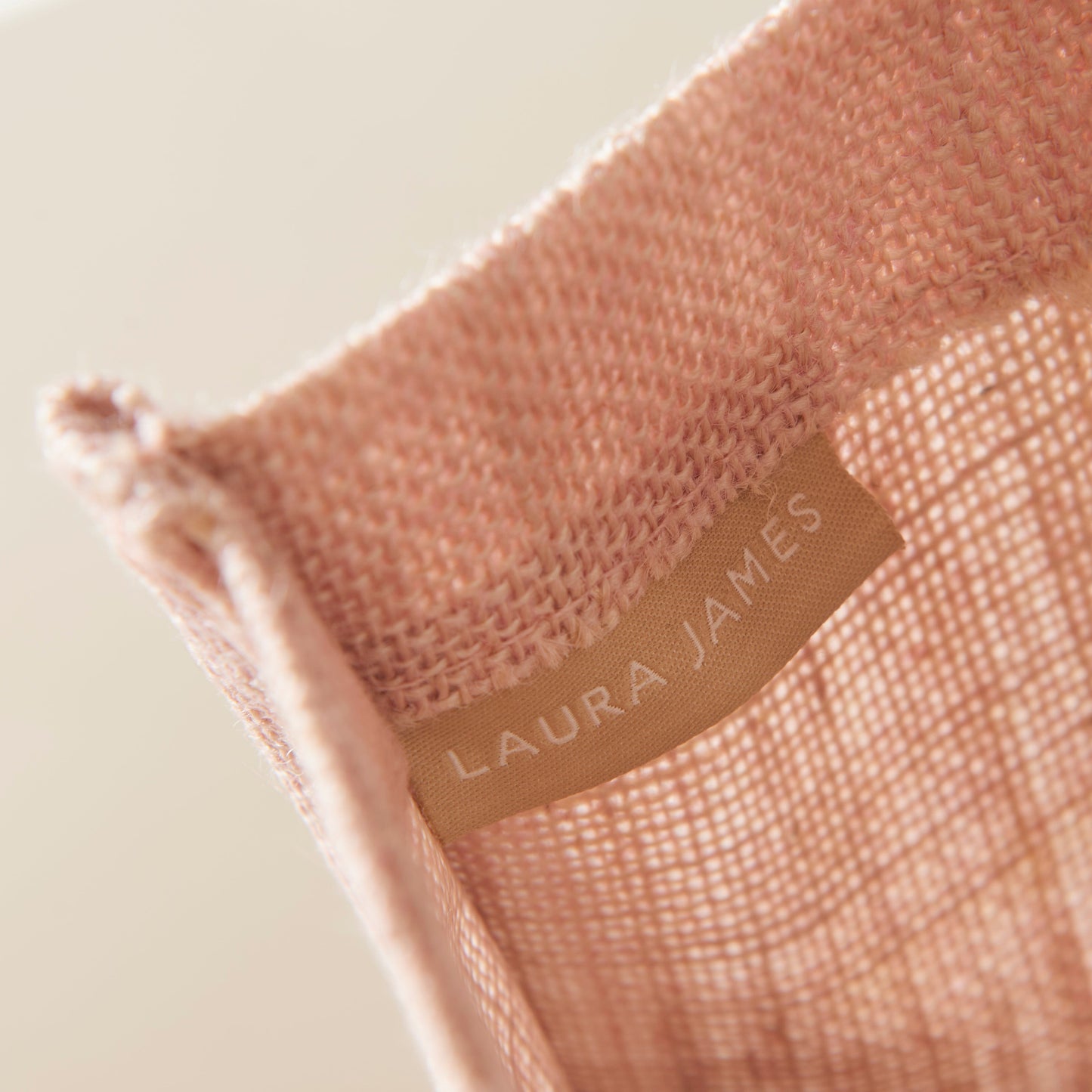 Jute Bag - Blush Pink