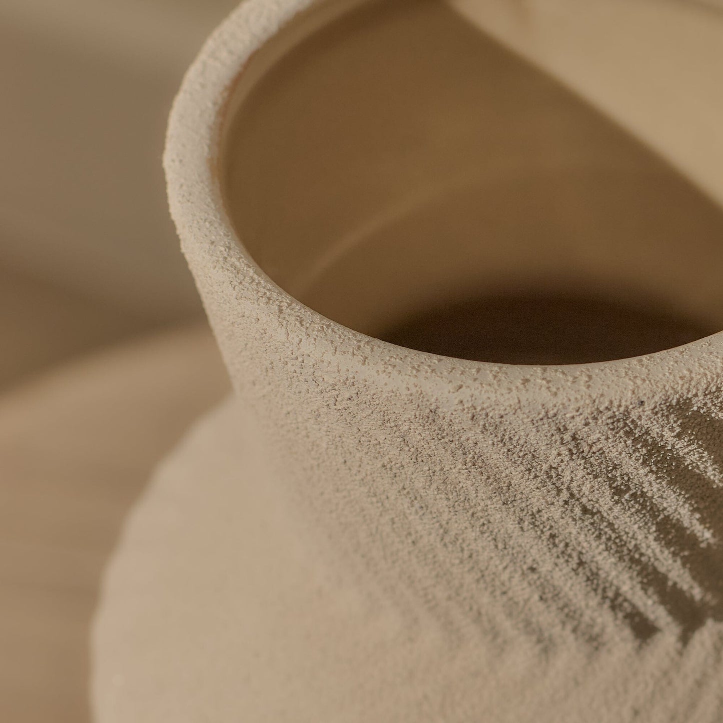 Outlet - Bayswater 35cm Ceramic Vase - Beige