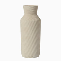 Outlet - Bayswater 35cm Ceramic Vase - Beige