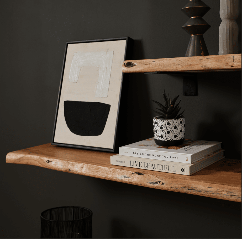 Outlet - Bosco 75cm Wall Shelf - Natural Acacia