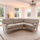 Brea Mink Taupe Right Corner Sofa with Whitewash Oak Legs