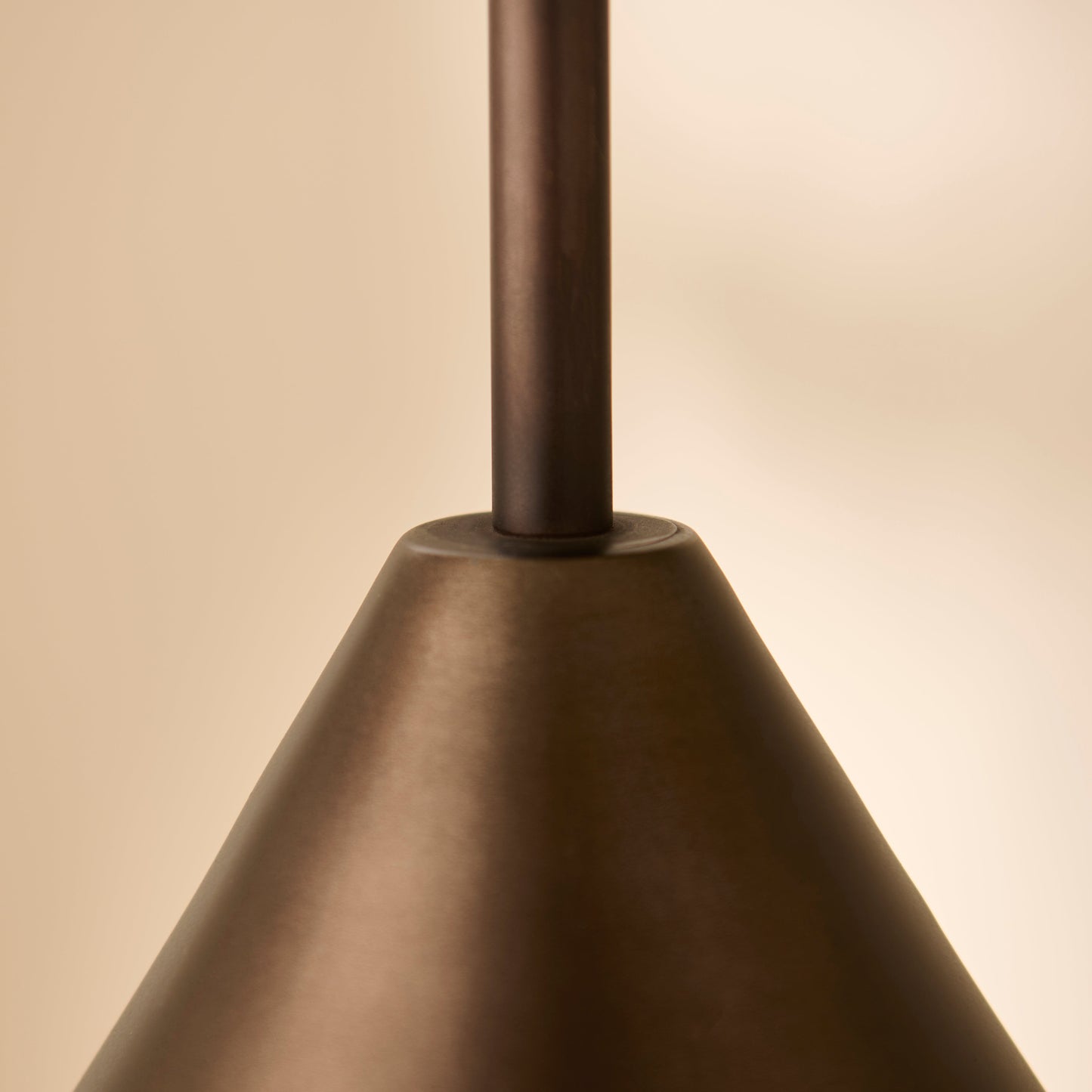 Outlet - Brockhill Small Metal Pendant Light - Bronze