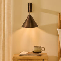 Outlet - Brockhill Large Metal Wall Light - Bronze