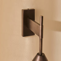 Outlet - Brockhill Large Metal Wall Light - Bronze