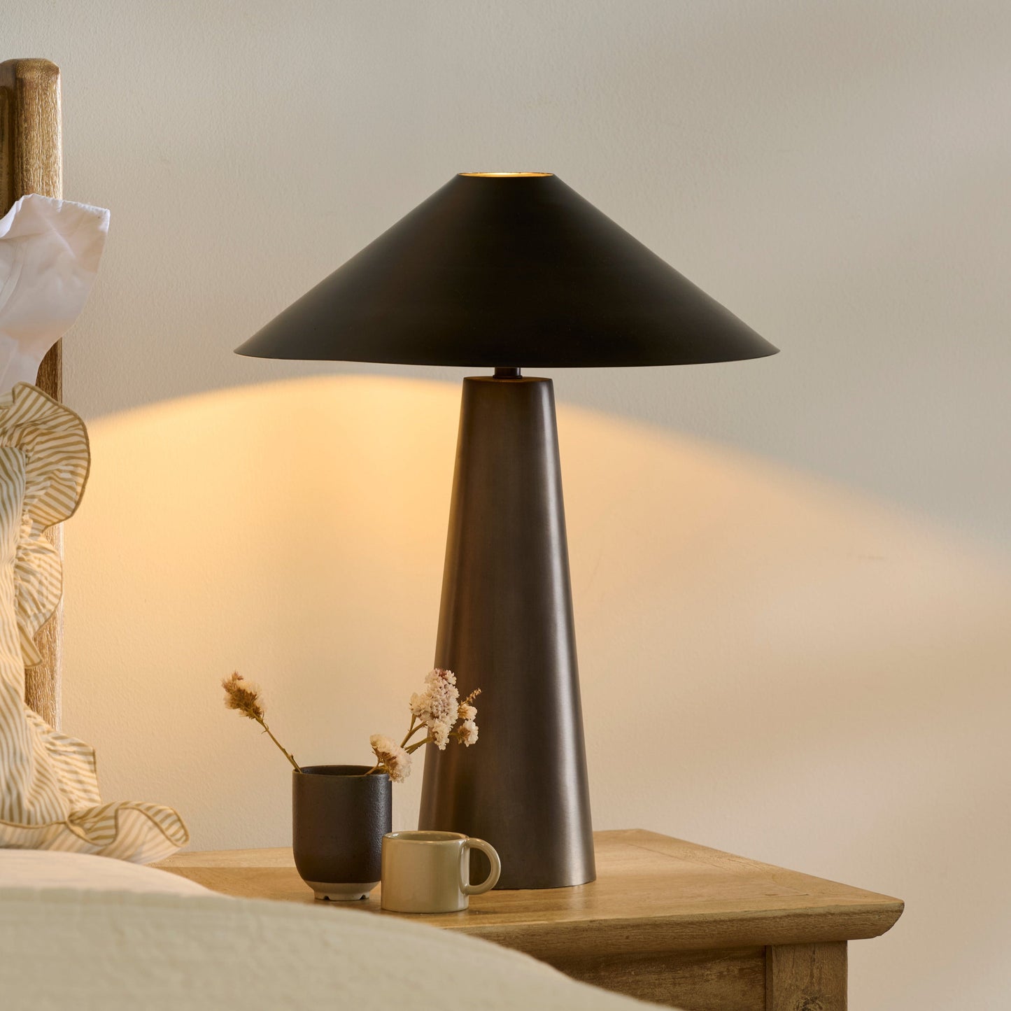 Outlet - Brockhill 51cm Metal Table Lamp - Bronze
