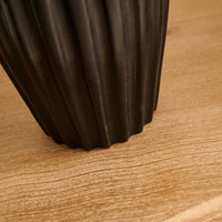 Burcot Black Mango Wood Lamp Base - 28cm