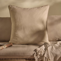 Camber 57x57cm Outdoor Cushion Cover - Off White with Sand Piping