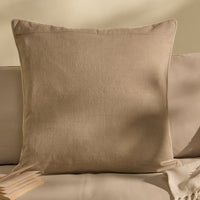 Camber 57x57cm Outdoor Cushion Cover - Sand with Off White Piping