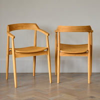 Outlet - Carter Pale Oak Dining Armchairs - Set of 2