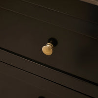 Charlie 6 Drawer Chest of Drawers - Noir Black