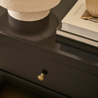 Charlie 3 Drawer Chest of Drawer - Noir Black