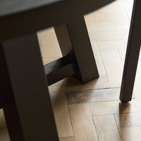 Outlet - Charlotte Black Oak Round Dining Table