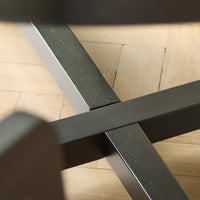 Outlet - Charlotte Black Oak Round Dining Table