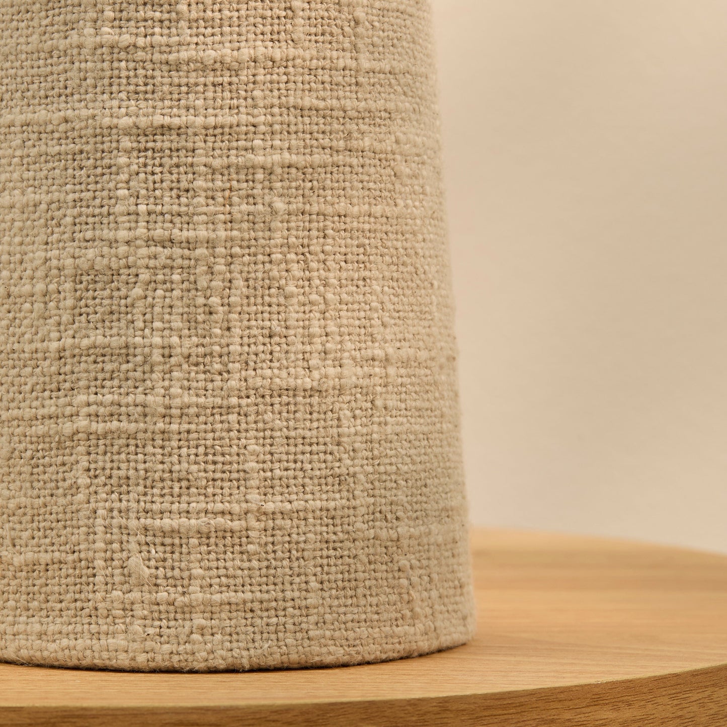 Outlet - Chattendon 50cm Table Lamp - Driftwood Slub Linen