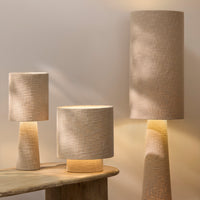 Outlet - Chattendon 50cm Table Lamp - Driftwood Slub Linen