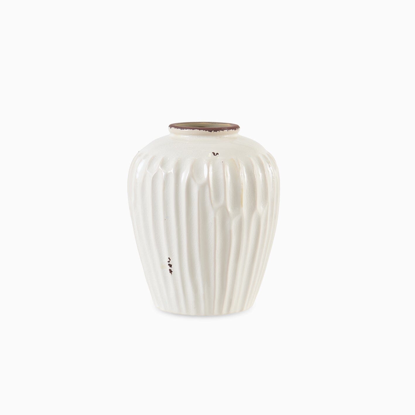 Chera 19cm Ceramic Vase - Off White