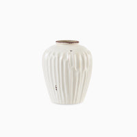 Chera 19cm Ceramic Vase - Off White